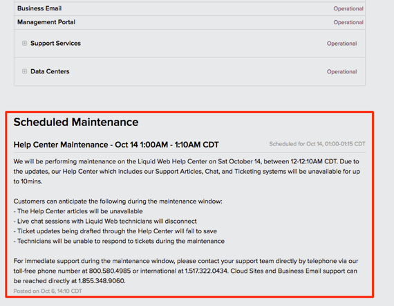 additional notice under status