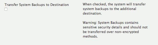 transferring backups