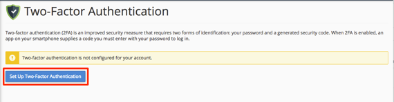 set up button highlighted