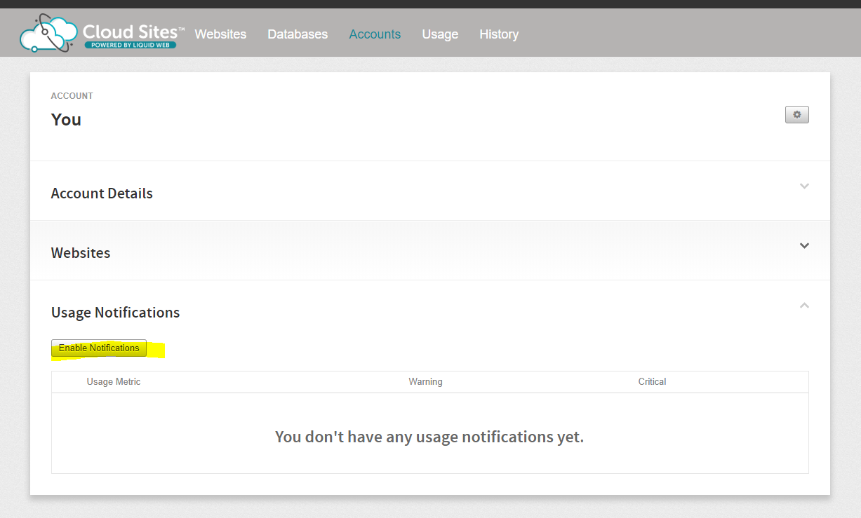 enable notifications button highlighted