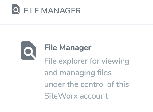 file manager link