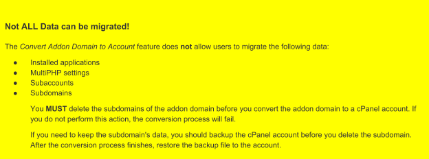 migration data warning