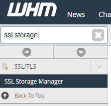 ssl storage manager