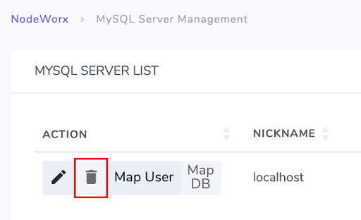 remove remote mysql server button
