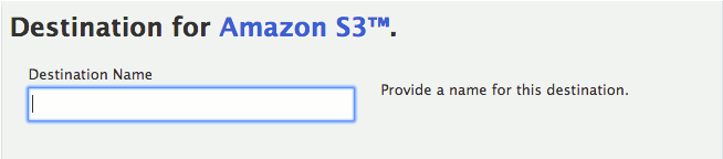 destination name