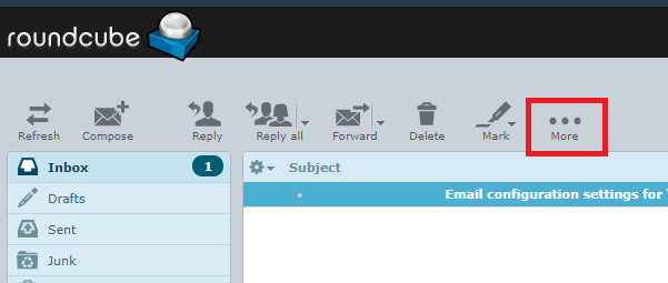 more button highlighted