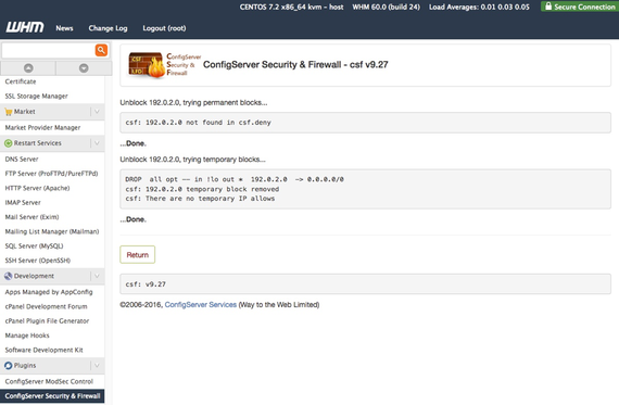ip unblocked message