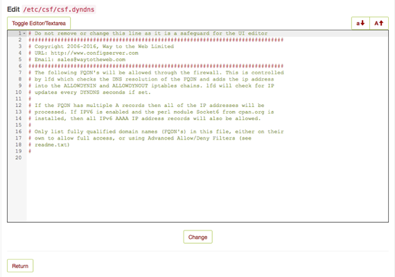 csf dynamic dns file