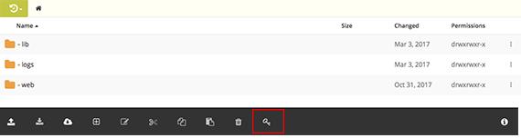 key icon highlighted