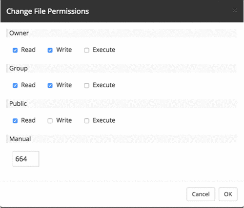gif showing permissions changed and manual section