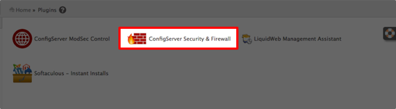 CSF link on Plugin homepage