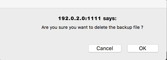 confirm delete popup
