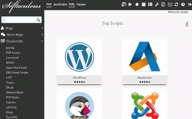 install Joomla using Softaculous