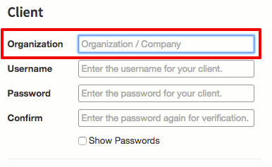 organization section showing populated gif