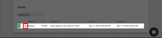 gear icon highlighted