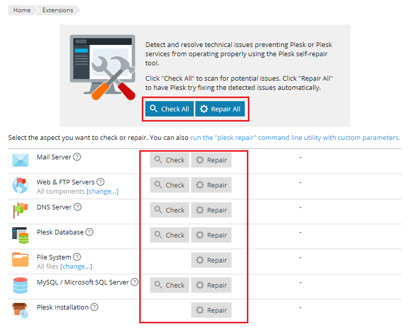 repair kit home screenshot