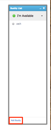 add buddy link highlighted