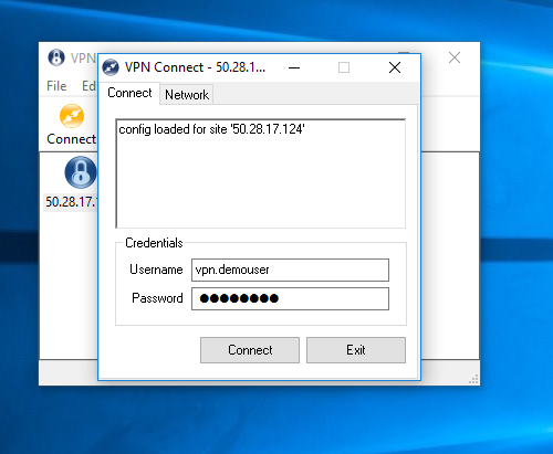 log in with username and password