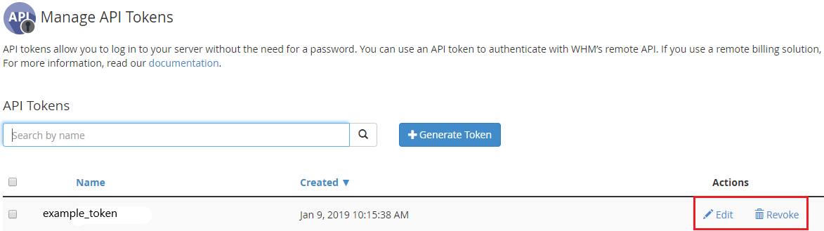edit and revoke buttons highlighted