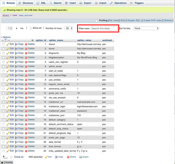 gif showing search for active plugins
