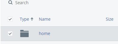 select files for recovery screen