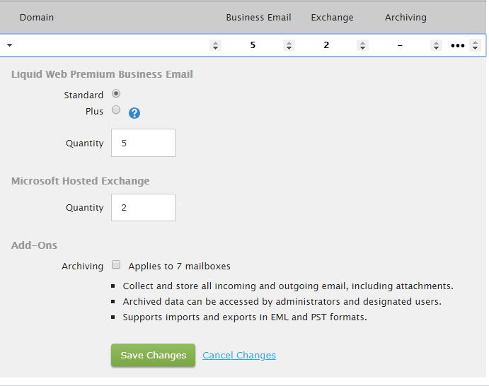 legacy domain screen
