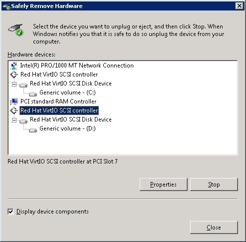 safe to remove hardware