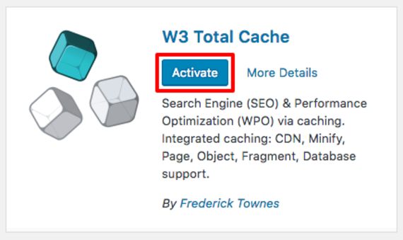 activate button highlighted