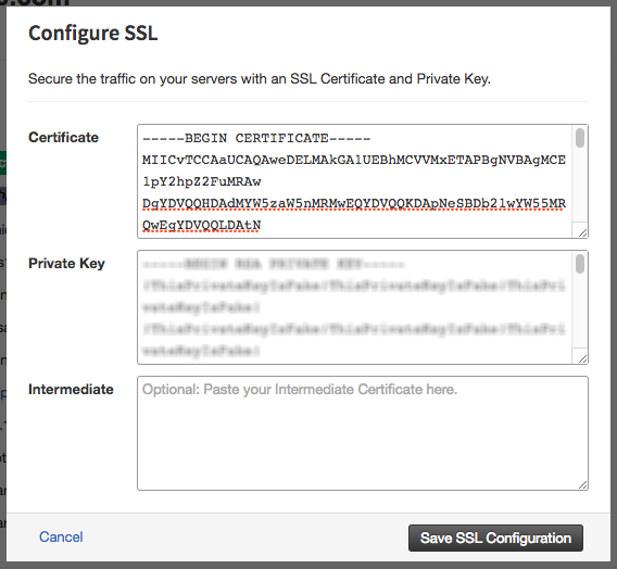 adding your certificate to Cloud Sites