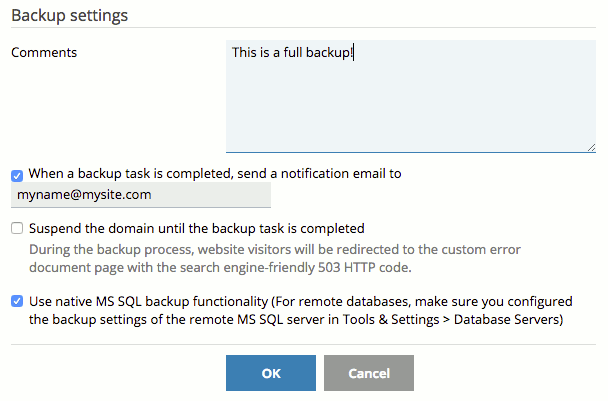 beginning to back up your files