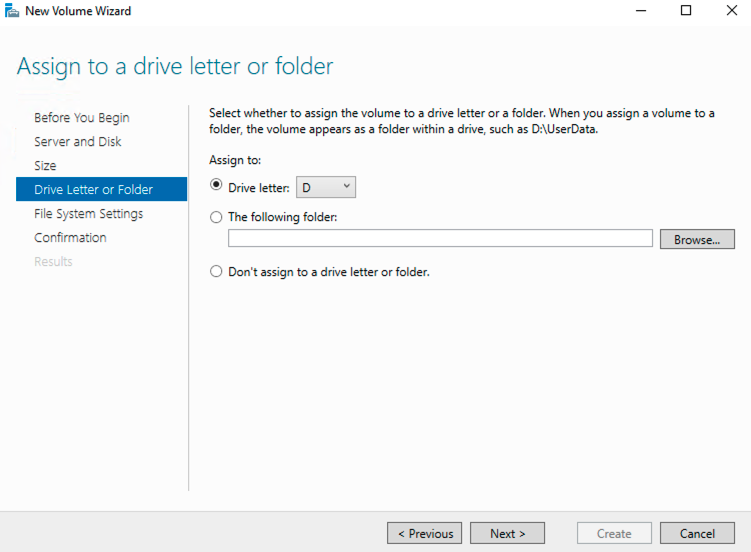 enter drive letter