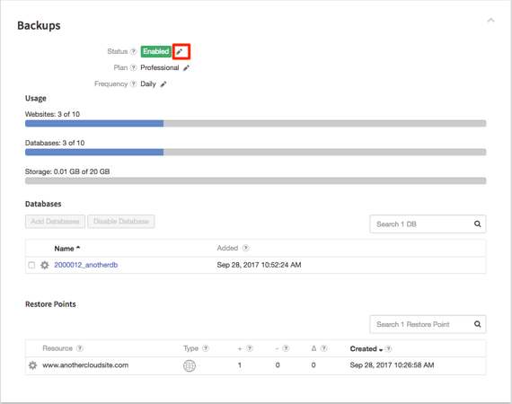 pencil icon highlighted