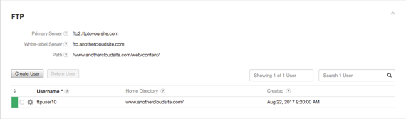 user showing in list