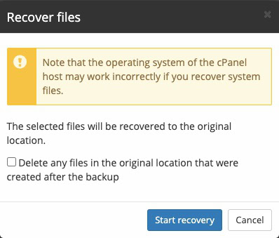 recovery options screenshot