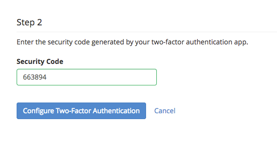 enter authorization code