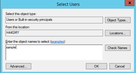 enter user name dialog