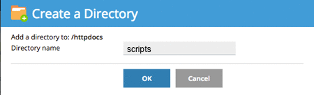 gif showing directory name empty and filled out