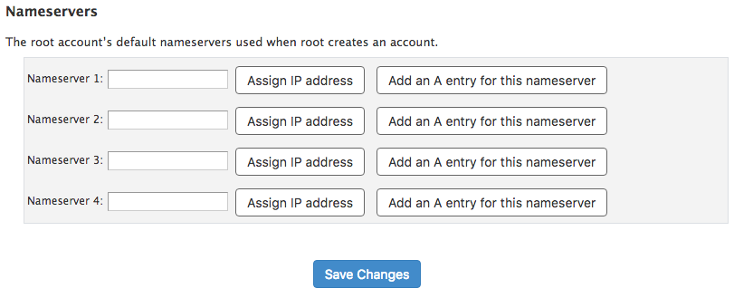 nameservers designation