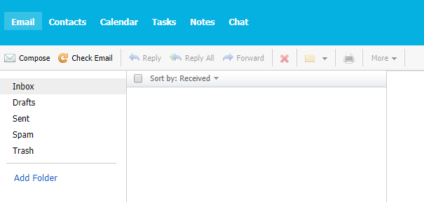 unbranded webmail interface