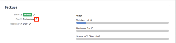 pencil icon highlighted