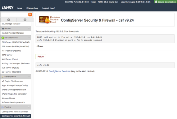temporary block confirm