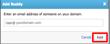 add button highlighted