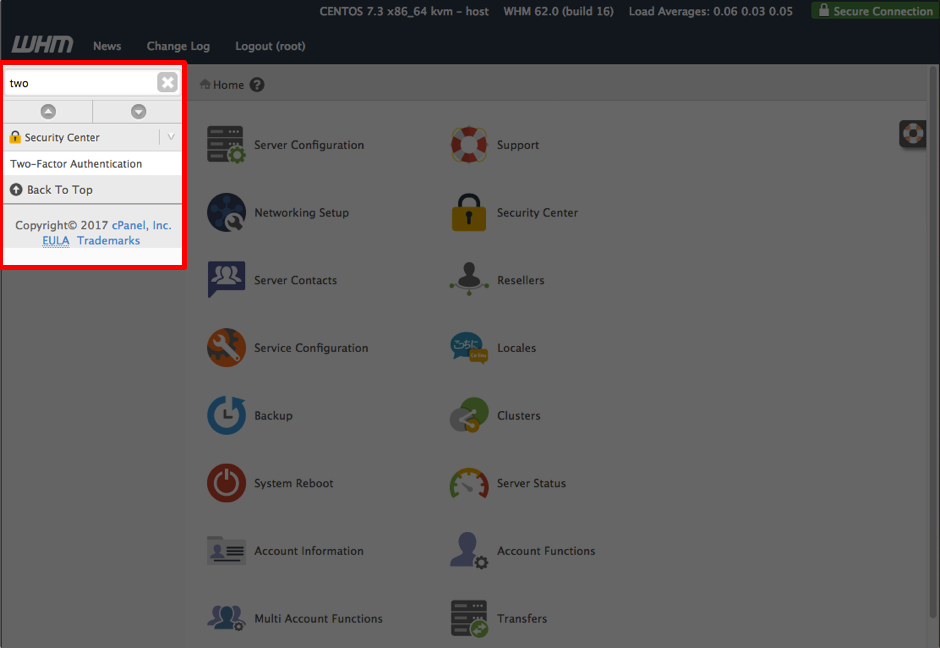 search word two entered