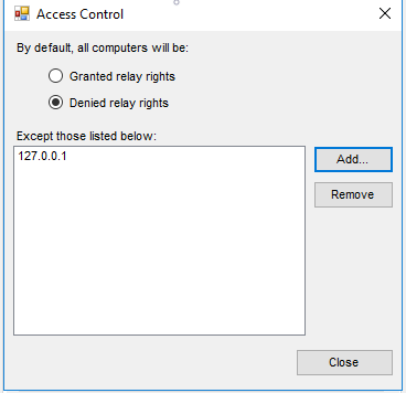 priviledged ip range screen