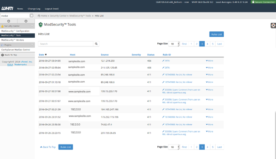 Modsec tools home page