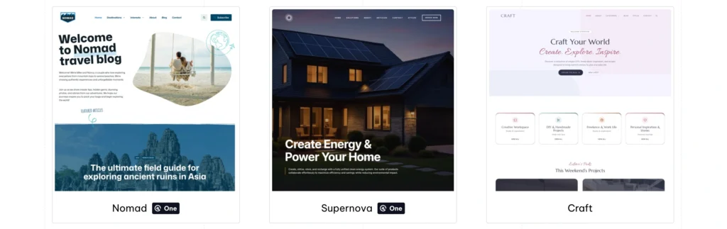 minimalist wordpress theme generatepress examples